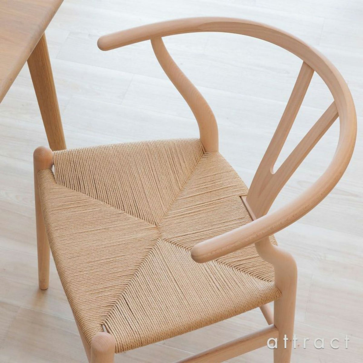 Carl Hansen & Son カール・ハンセン＆サン CH24 Yチェア （ワイチェア） アッシュ （ホワイトオイルフィニッシュ） 座：ブラックペーパーコード デザイン：ハンス・J・ウェグナー