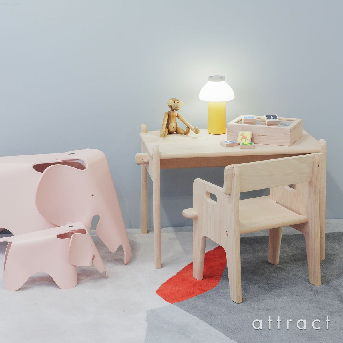 Carl Hansen & Son カール・ハンセン＆サン CH411 Peter's Table ピーターズ テーブル チルドレン 子供用 デスク ビーチ（無塗装） デザイン：ハンス・J・ウェグナー