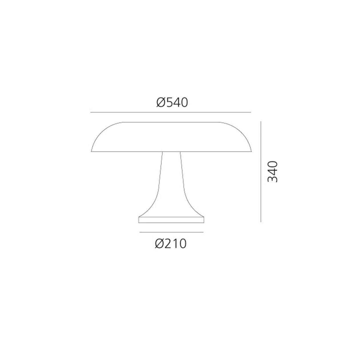 Artemide アルテミデ NESSO ネッソ テーブルランプ Φ540mm カラー：2色 デザイン：ジャンカルロ・マッティオリ