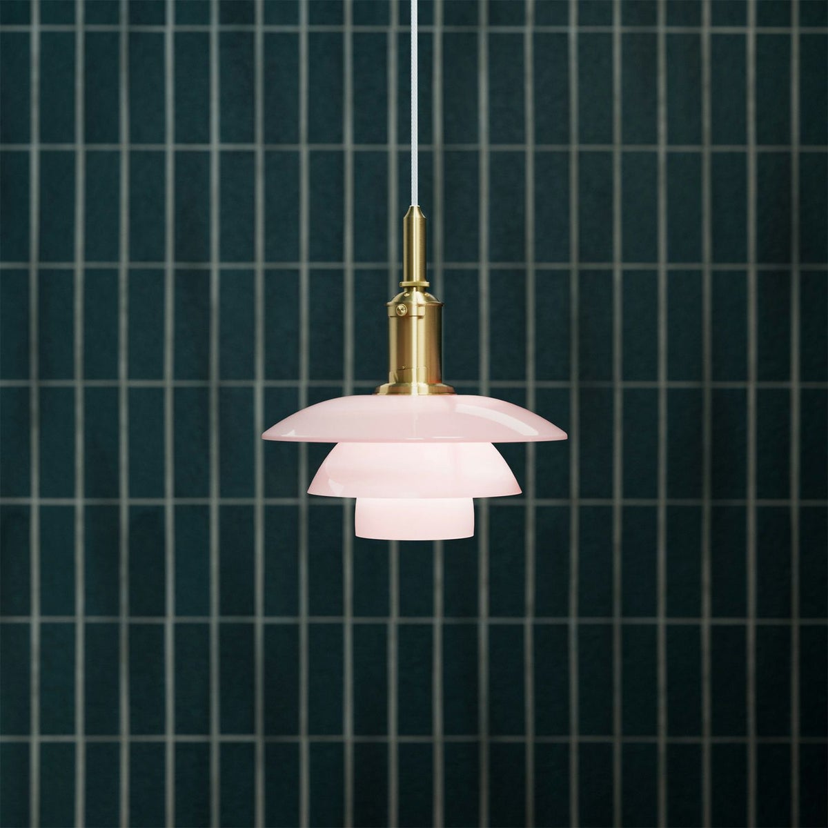 Louis Poulsen ルイスポールセン PH 3/3 Pendant ペンダントライト Φ285mm カラー：ペール・ローズ （真鍮 無塗装・ブラス） ポール・ヘニングセン