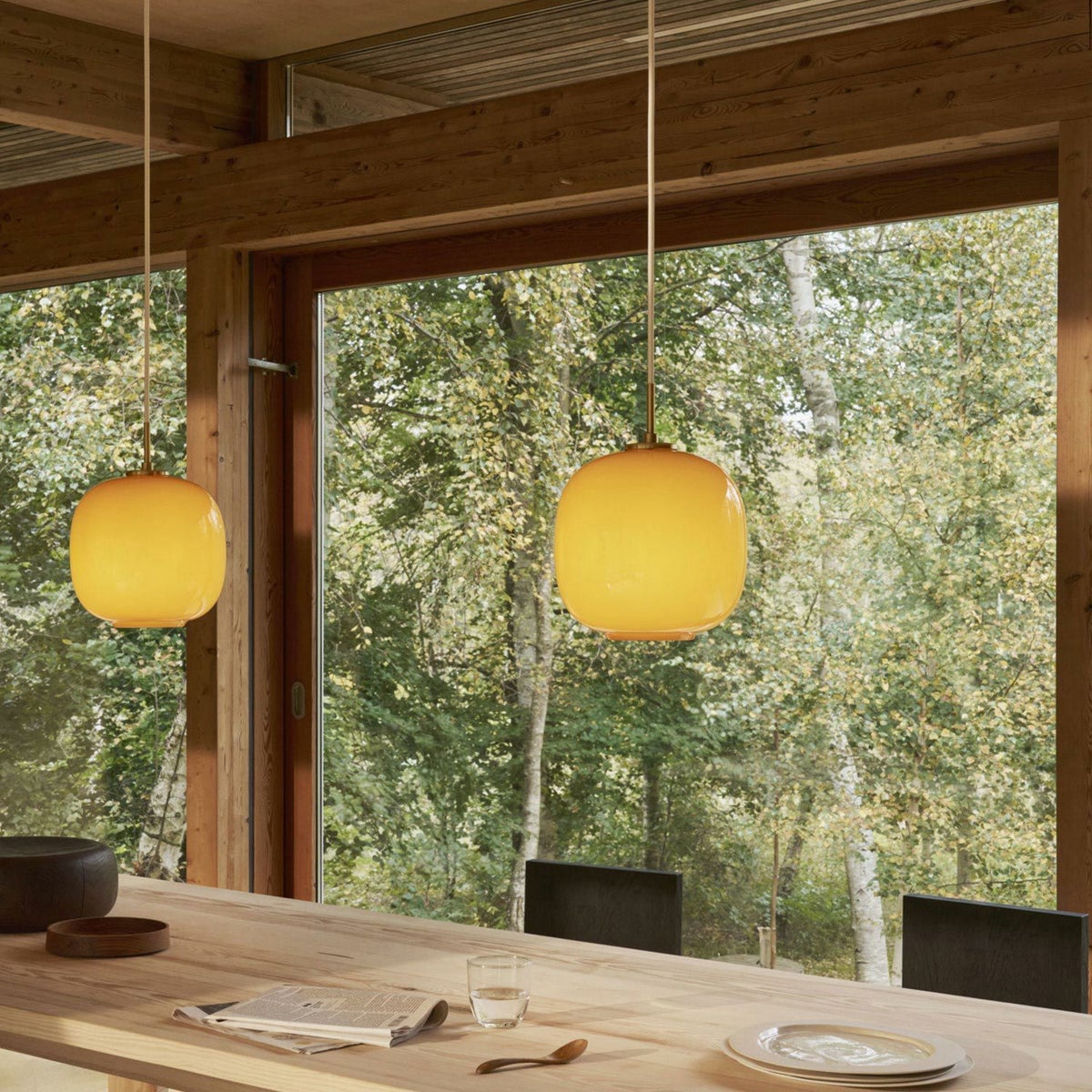 Louis Poulsen ルイスポールセン VL 45 Radiohouse ラジオハウス ペンダント Φ175mm カラー：アンバー デザイン：ヴィルヘルム・ラウリッツェン