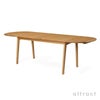 Carl Hansen & Son カール・ハンセン＆サン CH006 伸長式ダイニングテーブル W138～236cm オーク（オイルフィニッシュ） 1台 + CH24 Yチェア オーク （オイルフィニッシュ） 4脚 セット