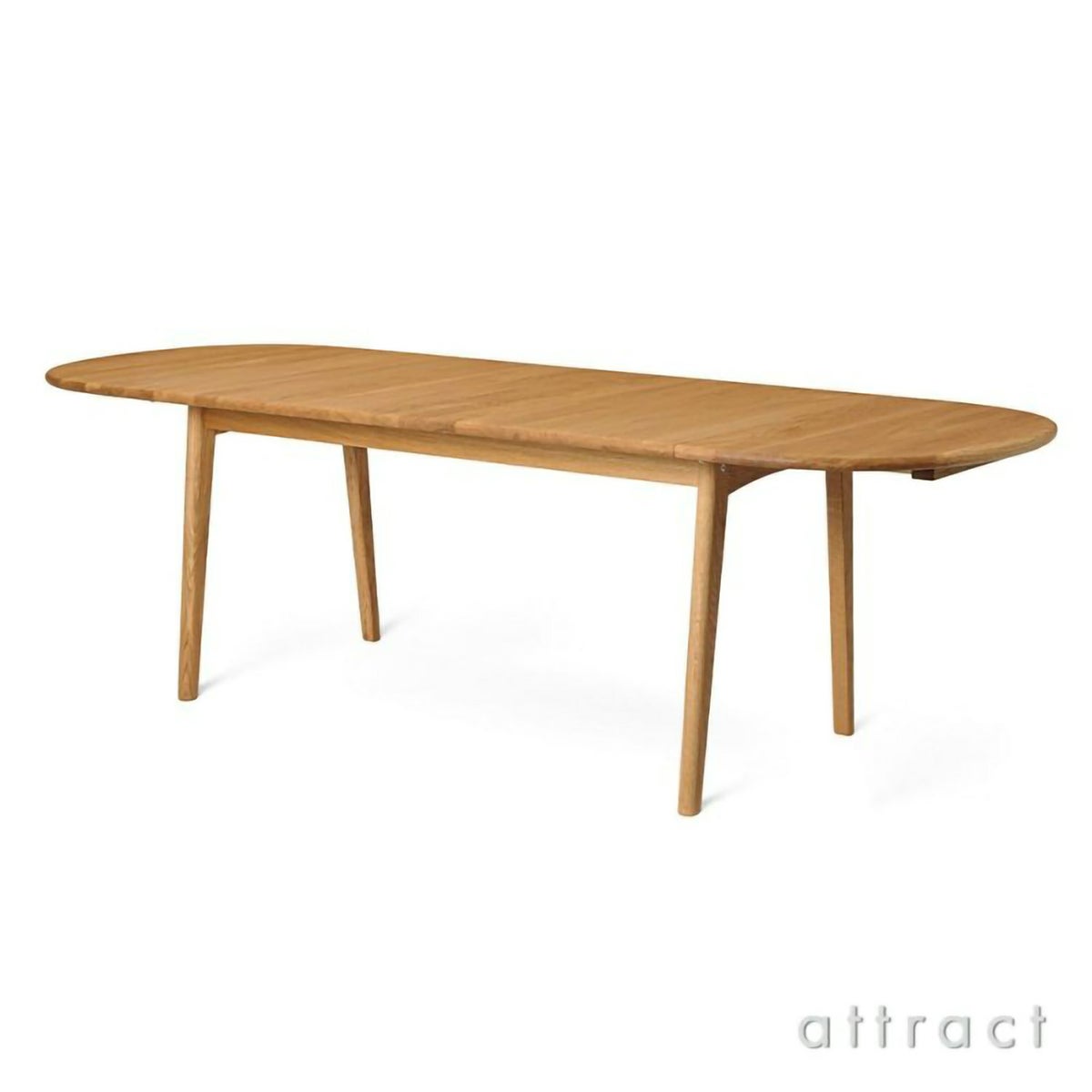 Carl Hansen & Son カール・ハンセン＆サン CH006 伸長式ダイニングテーブル W138～236cm オーク（オイルフィニッシュ） 1台 + CH24 Yチェア オーク （オイルフィニッシュ） 4脚 セット