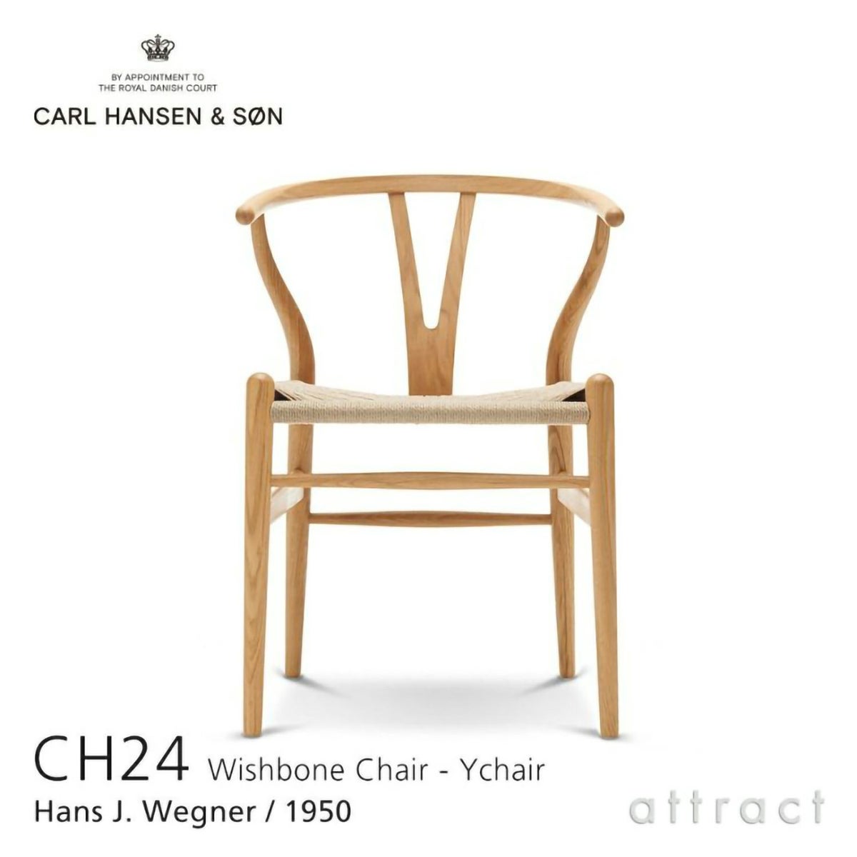 Carl Hansen & Son カール・ハンセン＆サン BA103 ダイニングテーブル Φ110cm ホワイトラミネート×オーク（オイルフィニッシュ） 1台 + CH24 Yチェア オーク （オイルフィニッシュ） 2脚 セット