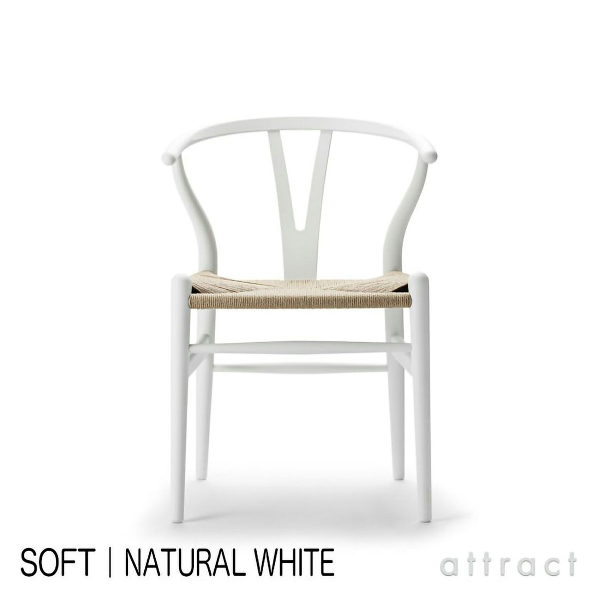 Carl Hansen & Son カール・ハンセン＆サン BA103 ダイニングテーブル Φ110cm ホワイトラミネート×オーク（オイルフィニッシュ） 1台 + CH24 Yチェア SOFT ビーチ （マット仕上げ） ソフトカラー （全9色） 2脚 セット