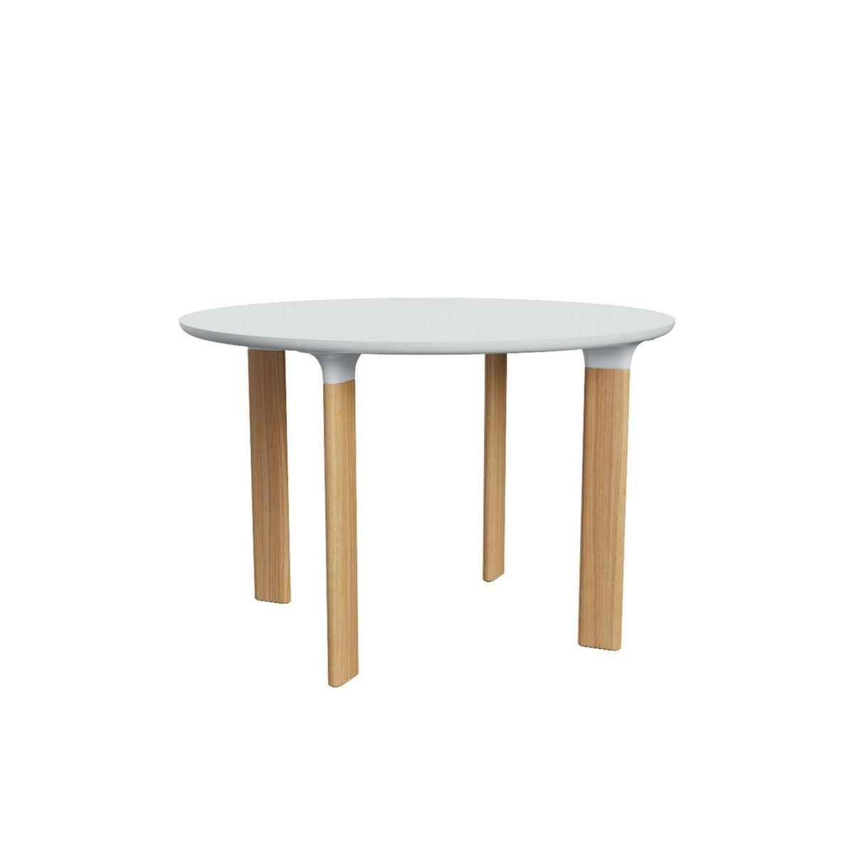 FRITZ HANSEN フリッツ・ハンセン ANALOG アナログテーブル JH93 ダイニングテーブル ラウンドテーブル Φ110cm カラー：ホワイトラミネート×オーク（ホワイトトランペット） デザイン：ハイメ・アジョン