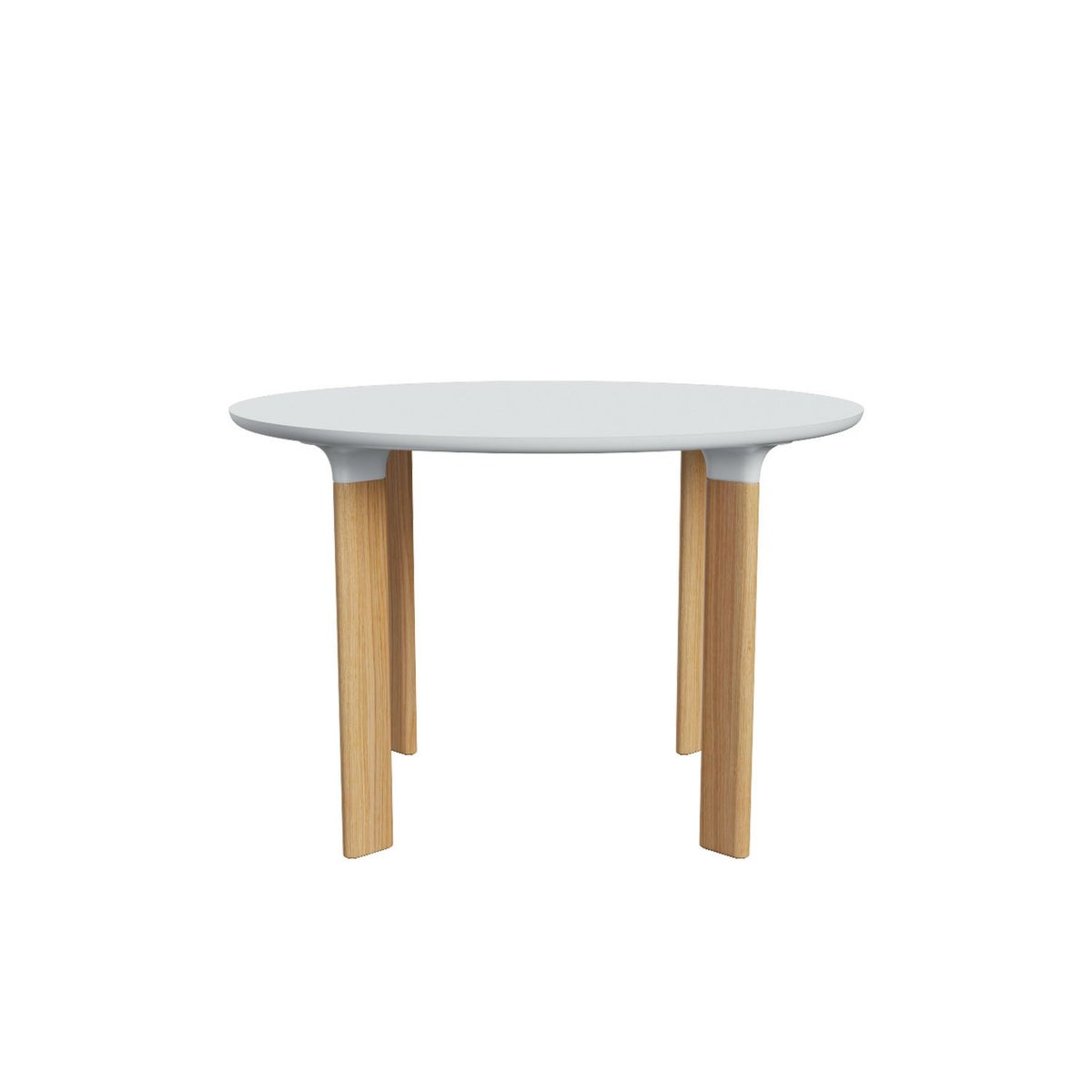 FRITZ HANSEN フリッツ・ハンセン ANALOG アナログテーブル JH93 ダイニングテーブル ラウンドテーブル Φ110cm カラー：ホワイトラミネート×オーク（ホワイトトランペット） デザイン：ハイメ・アジョン