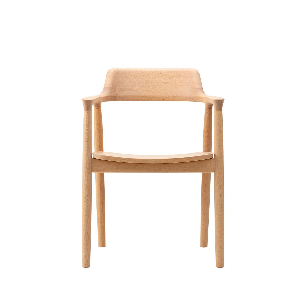 Maruni マルニ木工 MARUNI COLLECTION マルニコレクション HIROSHIMA ヒロシマ アームチェア スチームドビーチ 板座 デザイン：深澤 直人