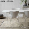 FRITZ HANSEN フリッツ・ハンセン SUPERELLIPSE スーパー楕円テーブル B620 ダイニングテーブル 延長式 100×170-270cm 天板：ホワイトラミネート スパンレッグカラー：クローム仕上げ デザイン：ピート・ハイン、ブルーノ・マットソン