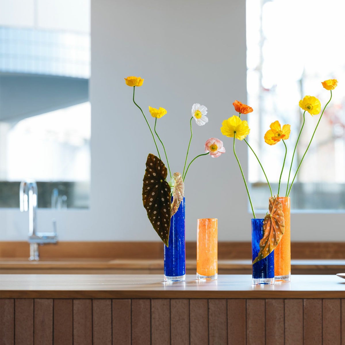 Henry Dean ヘンリー ディーン Pipe M パイプ M フラワーベース ハンドメイド ガラス 花器