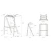 DUENDE デュエンデ BENT HIGH STOOL ベント ハイスツール DU0321 高さ：63cm カラー：2色 デザイン：岩元 航大