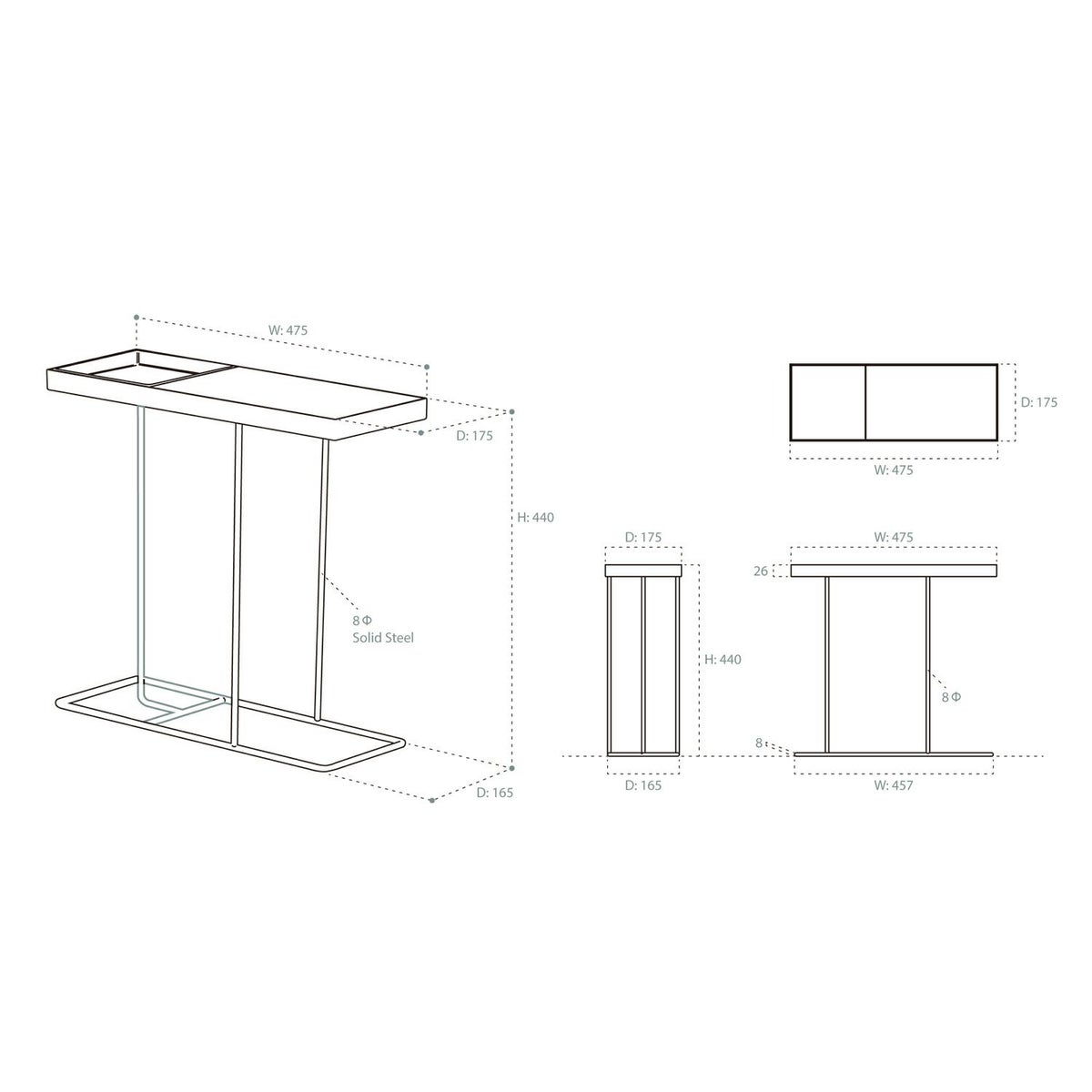 DUENDE デュエンデ COMPANION コンパニオン サイドテーブル DU0031 DU0032 カラー：2色 デザイン：Peter Mac Cann