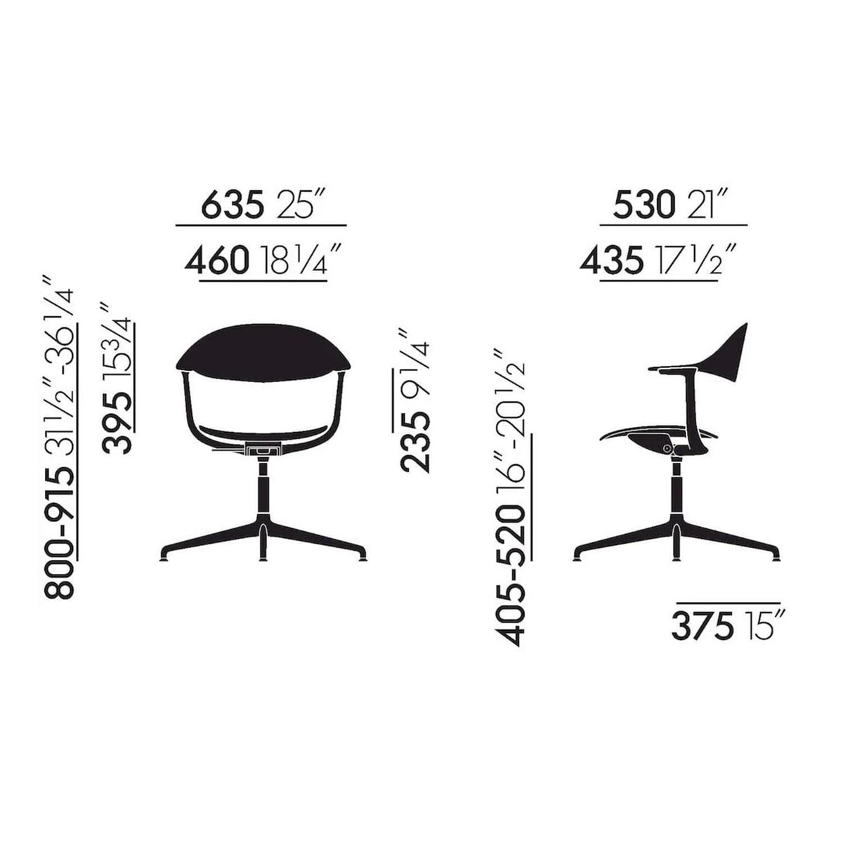 Vitra ヴィトラ Mynt ミント 4スターベース シート＆バックレスト：プライウッド ベースカラー：4色 デザイン：エルワン・ブルレック