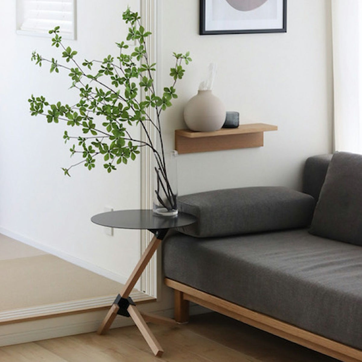 DUENDE デュエンデ TRE トレ サイドテーブル DU0210 無塗装 カラー：2色 デザイン：芦沢 啓治