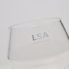 LSA International Sculpt スカルプト Vase フラワーベース サイズ：H16cm ハンドメイド クリア ガラス キャンドルホルダー 花器