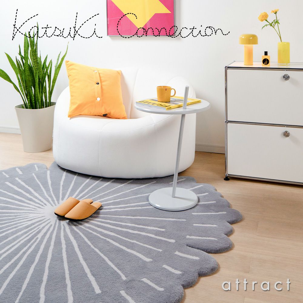 【アトラクト別注カラー】Katsuki Connection カツキ コネクション Rug ラグ INUUNIQ イニュニック コレクション HANA ハナ Sサイズ ウールラグ 非ミュージングウール デザイン：香月 裕子
