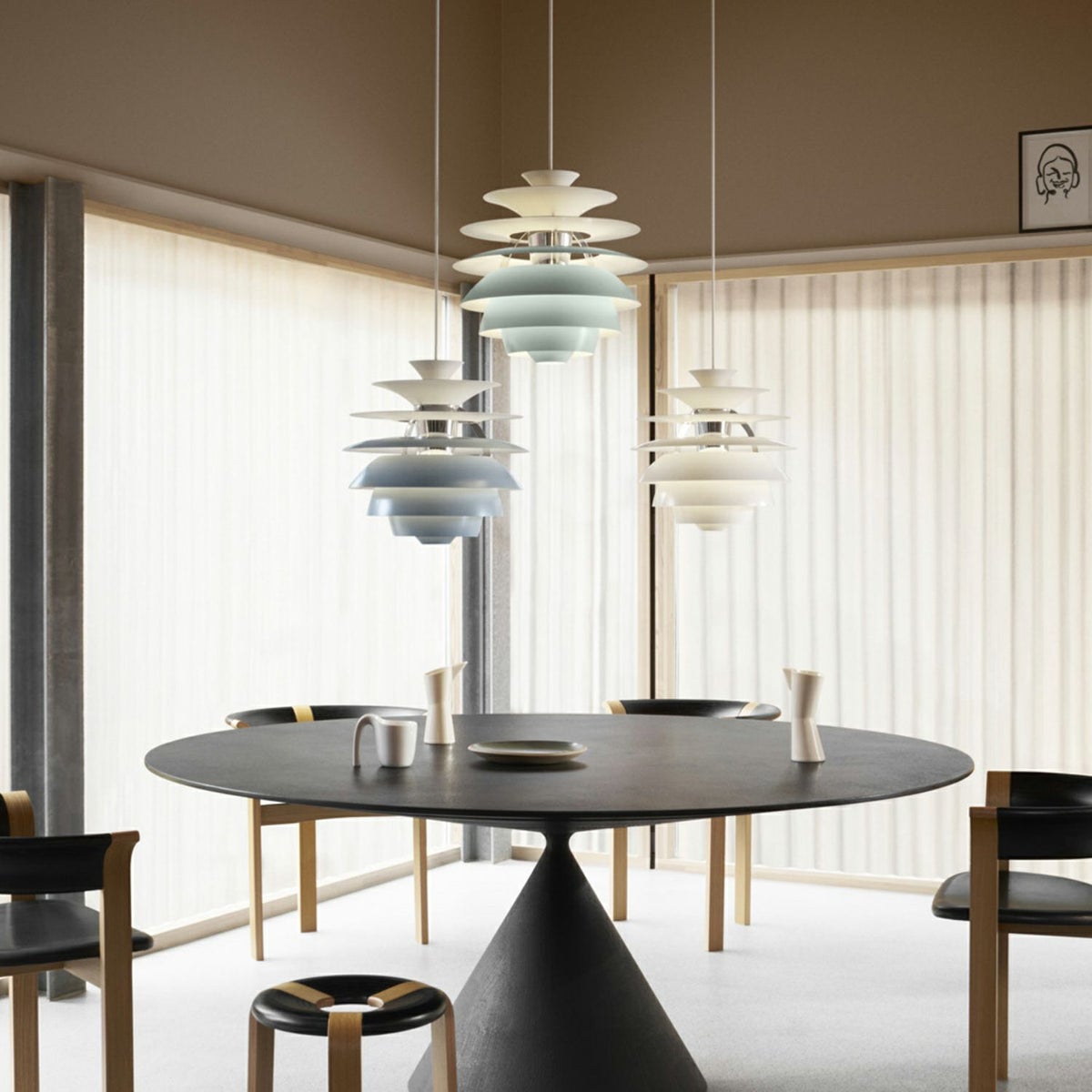 Louis Poulsen ルイスポールセン PH Snowball PH スノーボール ペンダントライト Φ400mm カラー：ダスティー・グリーン シルバー・クローム デザイン：ポール・ヘニングセン