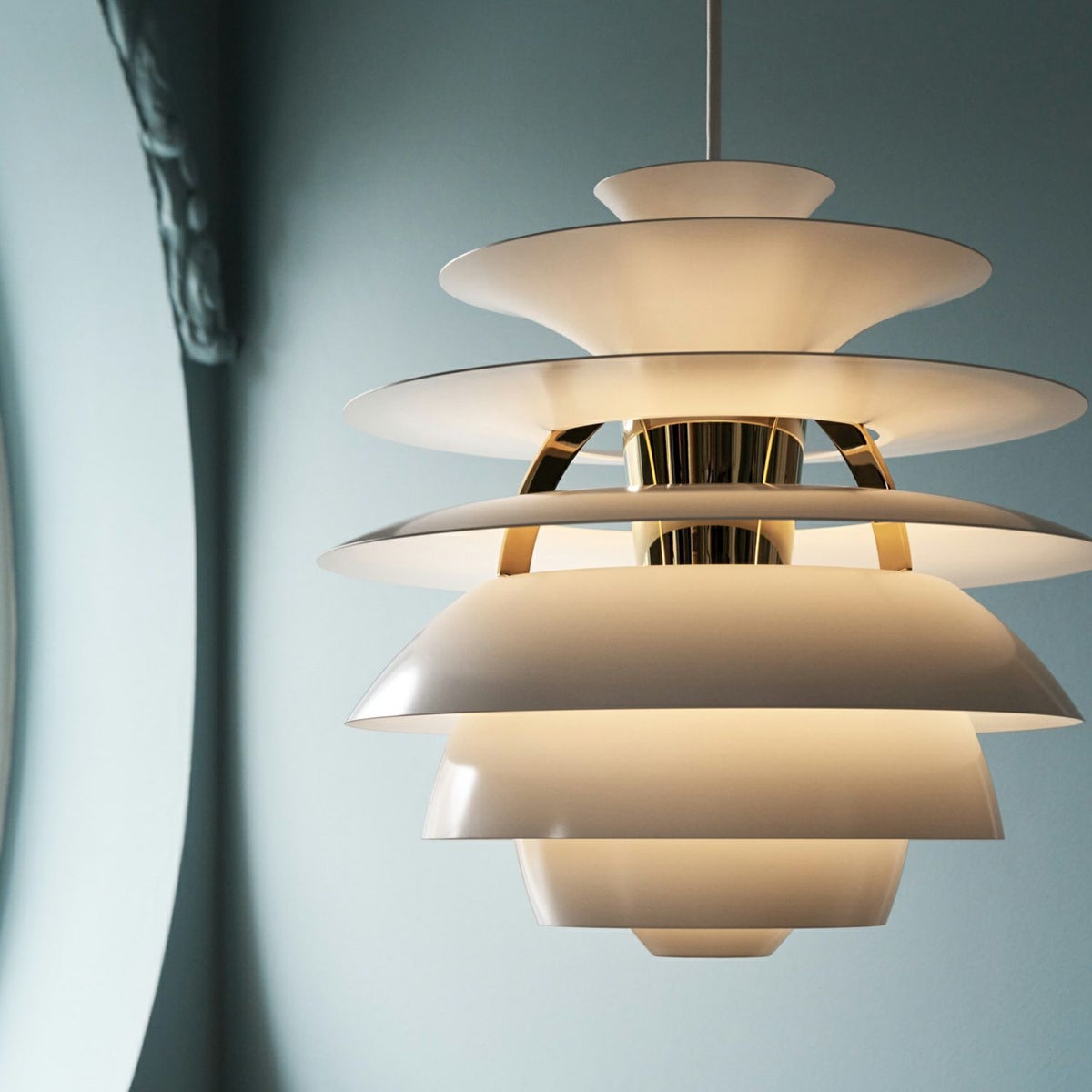 Louis Poulsen ルイスポールセン PH Snowball PH スノーボール ペンダントライト Φ400mm カラー：ソフトホワイト 真鍮メタライズド デザイン：ポール・ヘニングセン