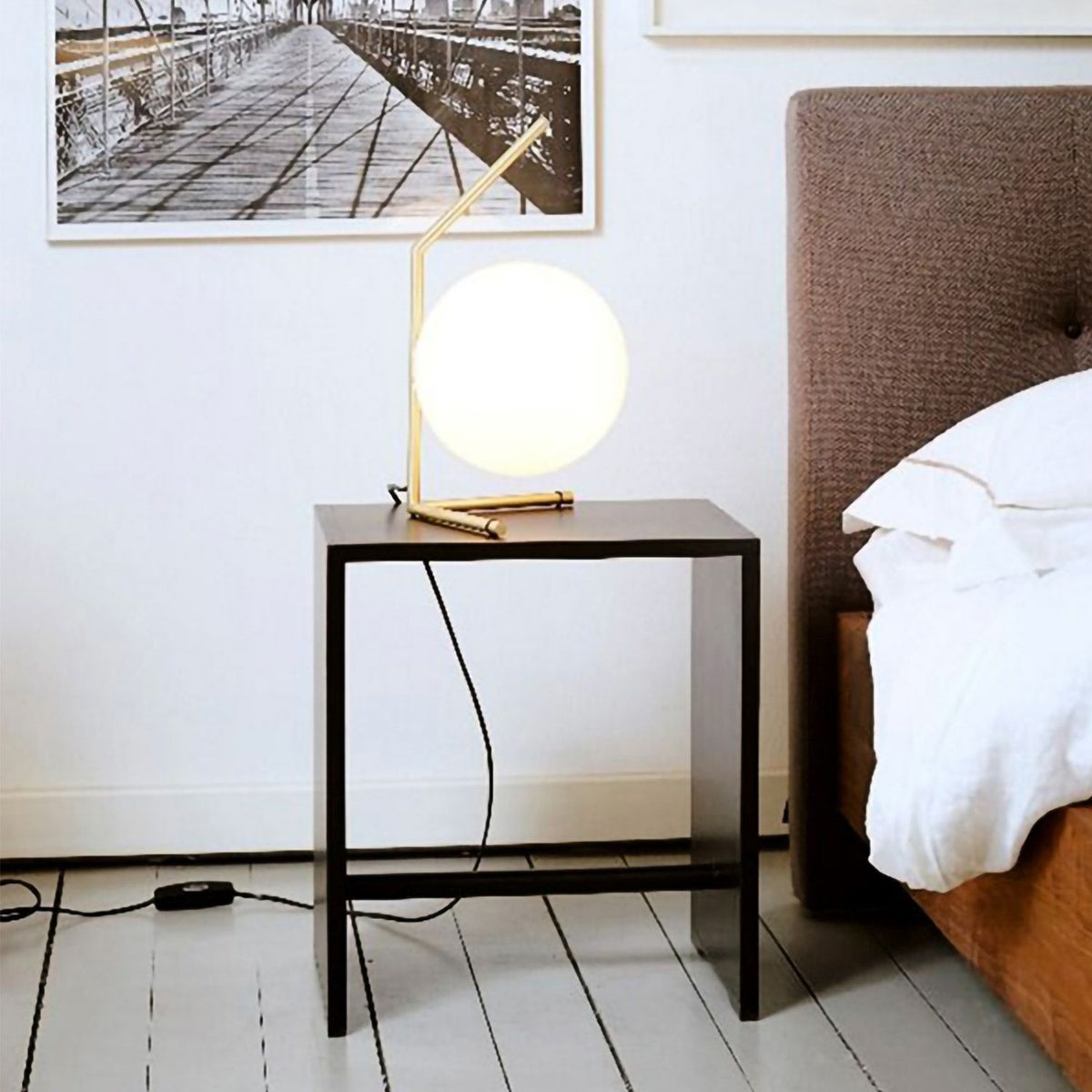 wb form ヴェービーフォーム Ulm Stool ウルム スツール サイドテーブル チェア スプルース カラー：ブラック デザイン：マックス・ビル