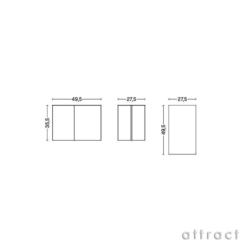 HAY ヘイ Slit Table スリット テーブル Wood Oblong ウッド オブロング サイドテーブル W49.5×H35.5cm ベニヤ 合板 ウォーターラッカー塗装仕上げ カラー：3色 デザイン：HAY