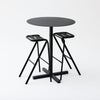 DUENDE デュエンデ SOLID STEEL HIGH DINER TABLE ROUND ソリッドスチールハイダイナーテーブル ラウンド DU0332 カラー：ダークグレー デザイン：PERMANENT31