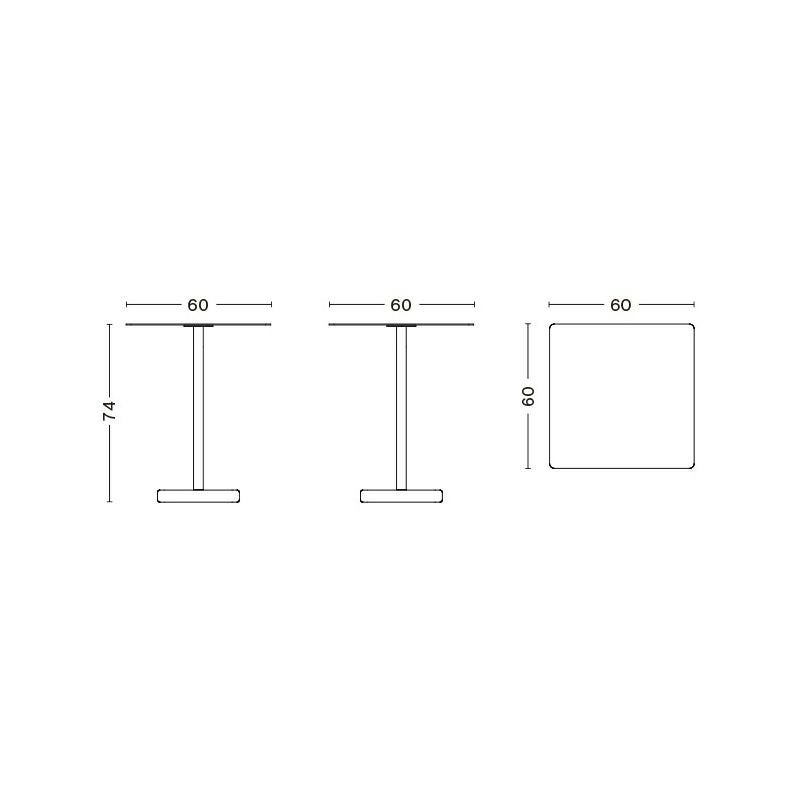 HAY ヘイ Terrazzo テラゾー Table Square テーブル スクエア W60cm カラー：2色 デザイン：ダニエル・エノクソン