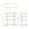DUENDE デュエンデ MARGE SHELF 4 OIL FINISH マージ シェルフ オイルステインフィニッシュ DU0329 カラー：2パターン デザイン：芦沢 啓治