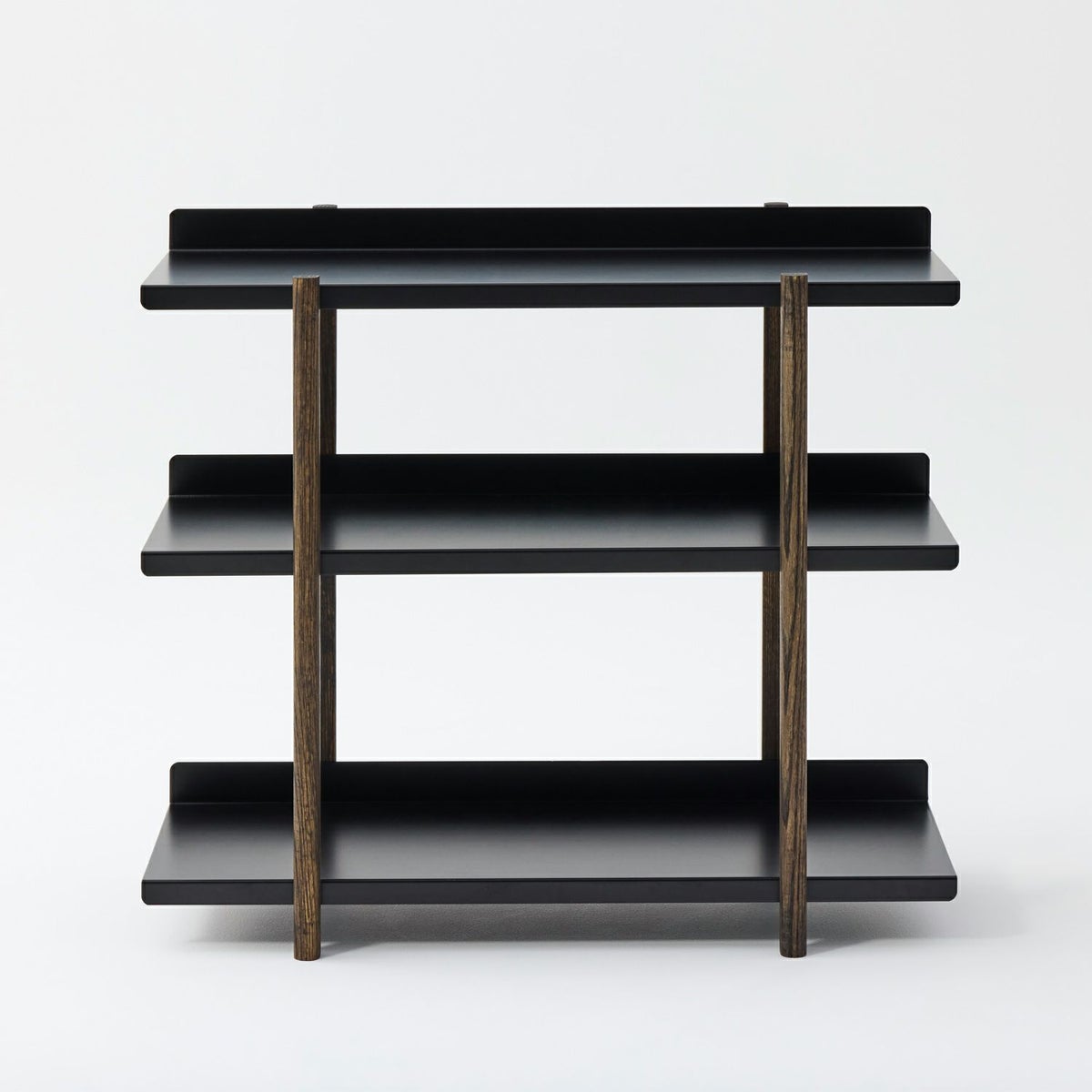 DUENDE デュエンデ MARGE SHELF 3 BK OIL STAIN FINISH マージ シェルフ ブラック オイルステインフィニッシュ DU0328BK カラー：ブラック デザイン：芦沢 啓治
