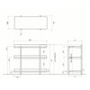 DUENDE デュエンデ MARGE SHELF 3 BK OIL STAIN FINISH マージ シェルフ ブラック オイルステインフィニッシュ DU0328BK カラー：ブラック デザイン：芦沢 啓治