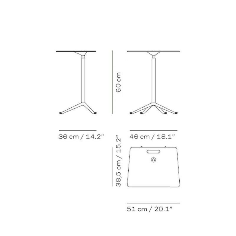 FRITZ HANSEN フリッツ・ハンセン LITTLE FRIEND リトルフレンド KS14 4本脚 スクエア天板 サイドテーブル 高さ固定式 カラー：8色 デザイン：キャスパー・サルト