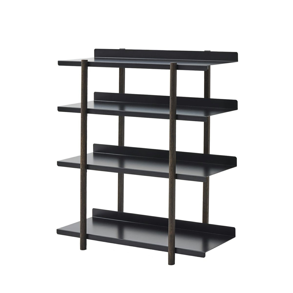 DUENDE デュエンデ MARGE SHELF 4 BK OIL STAIN FINISH マージ シェルフ ブラック オイルステインフィニッシュ DU0329BK カラー：ブラック デザイン：芦沢 啓治