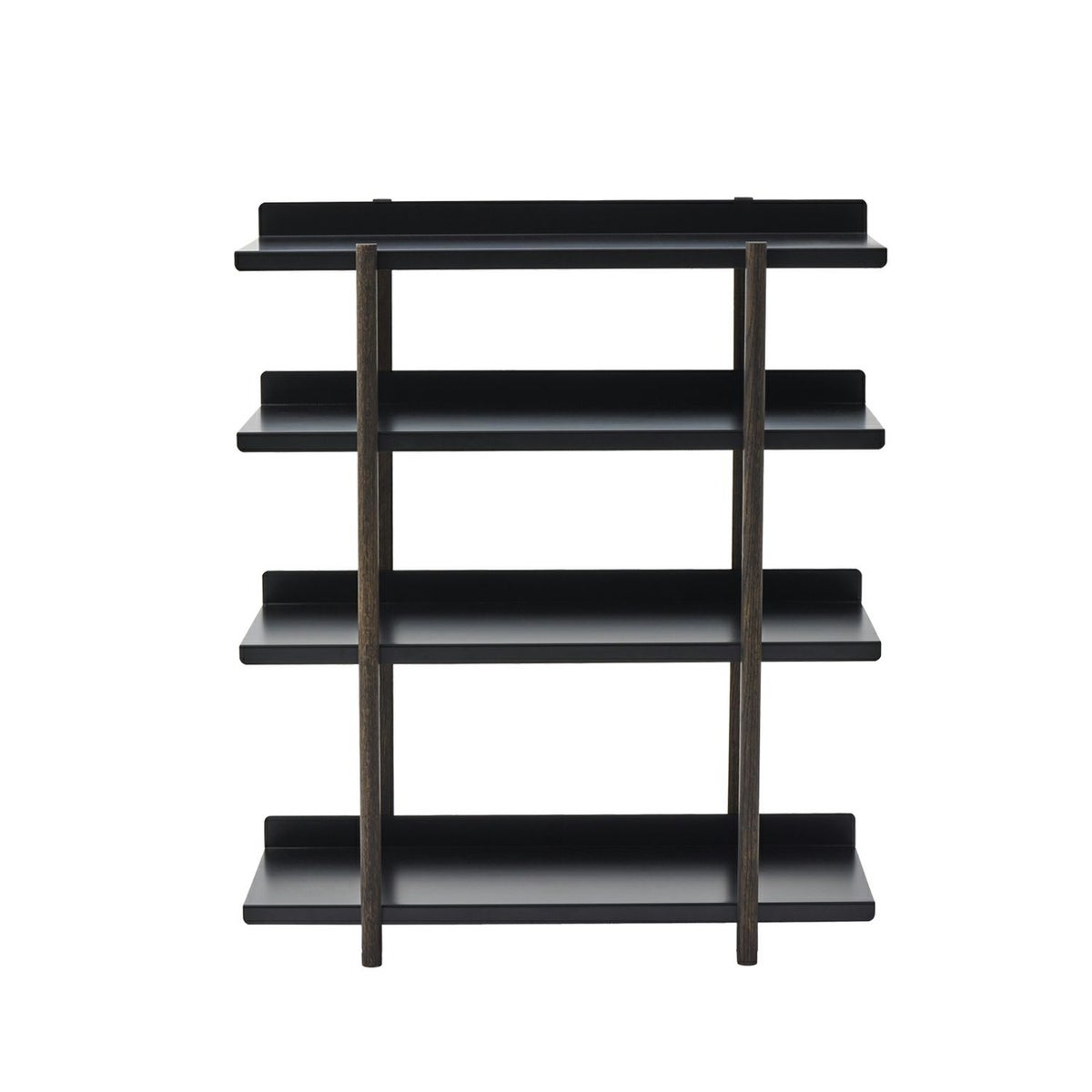 DUENDE デュエンデ MARGE SHELF 4 BK OIL STAIN FINISH マージ シェルフ ブラック オイルステインフィニッシュ DU0329BK カラー：ブラック デザイン：芦沢 啓治