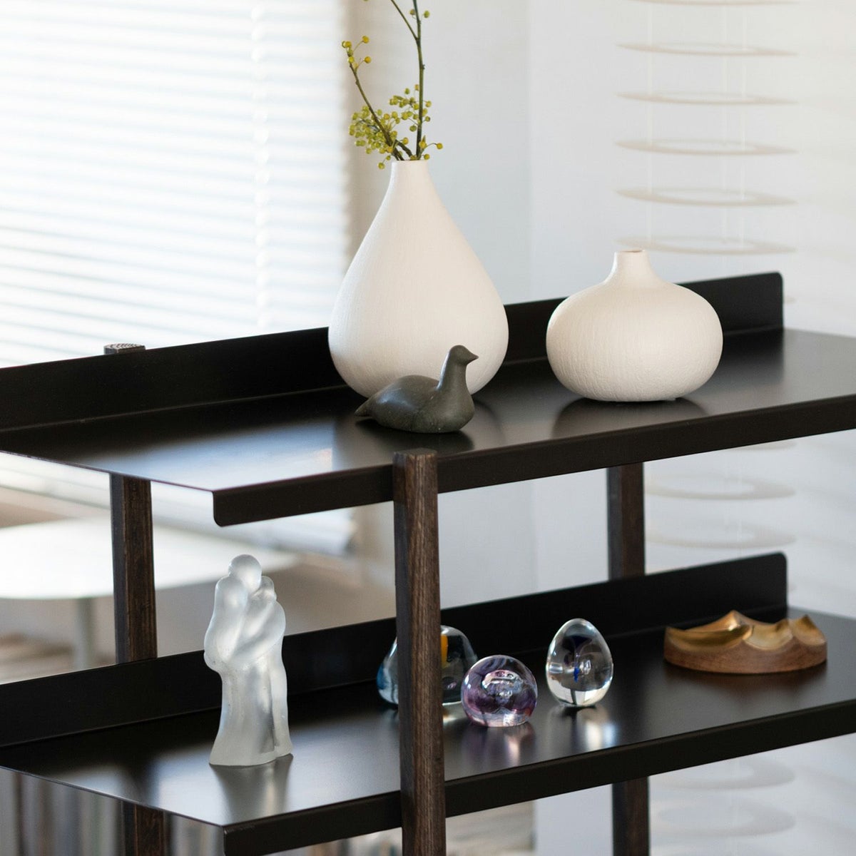 DUENDE デュエンデ MARGE SHELF 4 BK OIL STAIN FINISH マージ シェルフ ブラック オイルステインフィニッシュ DU0329BK カラー：ブラック デザイン：芦沢 啓治