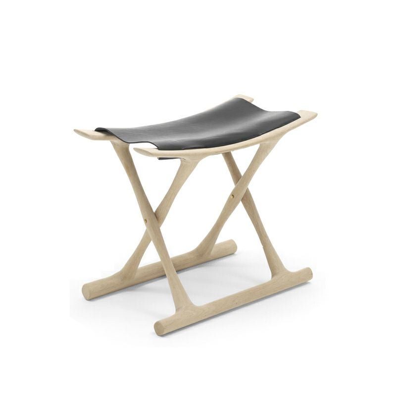  Carl Hansen & Son カール・ハンセン＆サン OW2000 Egyptian Stool エジプシャンスツール オーク（ソープフィニッシュ） 張座：サドルレザー デザイン：オーレ・ヴァンシャー
