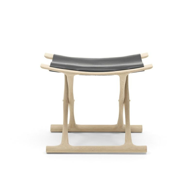  Carl Hansen & Son カール・ハンセン＆サン OW2000 Egyptian Stool エジプシャンスツール オーク（ソープフィニッシュ） 張座：サドルレザー デザイン：オーレ・ヴァンシャー