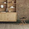  Carl Hansen & Son カール・ハンセン＆サン OW2000 Egyptian Stool エジプシャンスツール オーク（ブラック塗装） 張座：サドルレザー デザイン：オーレ・ヴァンシャー