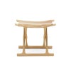 Carl Hansen & Son カール・ハンセン＆サン OW2000 Egyptian Stool エジプシャンスツール オーク（クリアラッカー塗装） 張座：サドルレザー デザイン：オーレ・ヴァンシャー