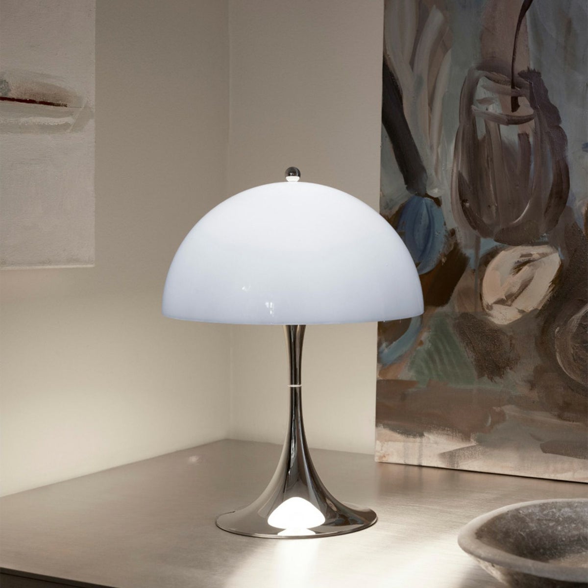 Louis Poulsen ルイスポールセン Panthella 250 Portable パンテラ 250 ポータブル テーブルランプ カラー：オパール・ペール・ブルー デザイン：ヴェルナー・パントン