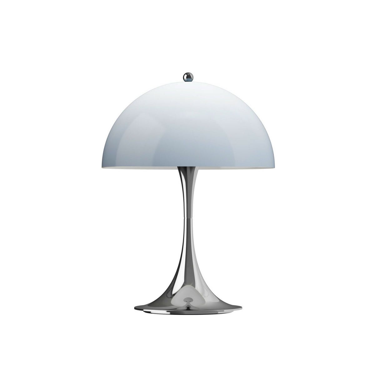 Louis Poulsen ルイスポールセン Panthella 250 Portable パンテラ 250 ポータブル テーブルランプ カラー：オパール・ブルー・グレー クローム デザイン：ヴェルナー・パントン