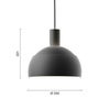 Louis Poulsen ルイスポールセン FJ Elements Pendant Lamp FJ エレメンツ ペンダントランプ Φ250mm カラー：ブラック デザイン：フィン・ユール