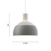 Louis Poulsen ルイスポールセン FJ Elements Pendant Lamp FJ エレメンツ ペンダントランプ Φ250mm カラー：オリジナル・グレー デザイン：フィン・ユール