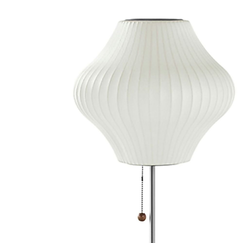 Herman Miller ハーマンミラー BUBBLE LAMPS バブルランプ Pear Lotus Table Lamp ペアー ロータス テーブルランプ ブラッシュドニッケル デザイン：ジョージ・ネルソン