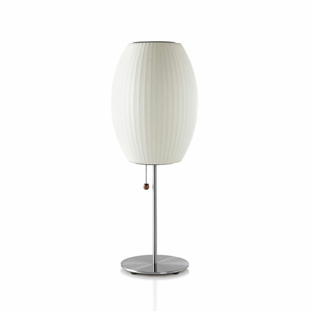 Herman Miller ハーマンミラー BUBBLE LAMPS バブルランプ Cigar Lotus Table Lamp シガー ロータス テーブルランプ ブラッシュドニッケル デザイン：ジョージ・ネルソン