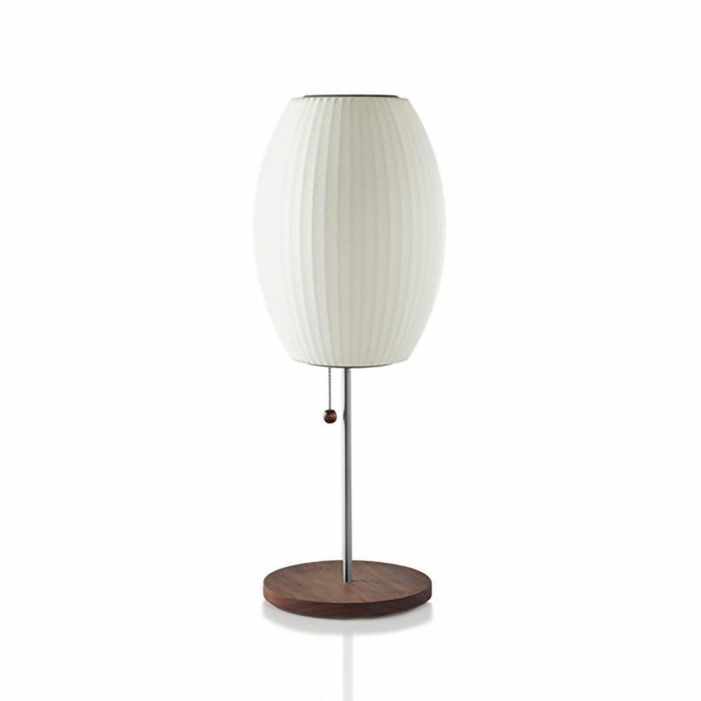 Herman Miller ハーマンミラー BUBBLE LAMPS バブルランプ Cigar Lotus Table Lamp シガー ロータス テーブルランプ ウォールナット デザイン：ジョージ・ネルソン