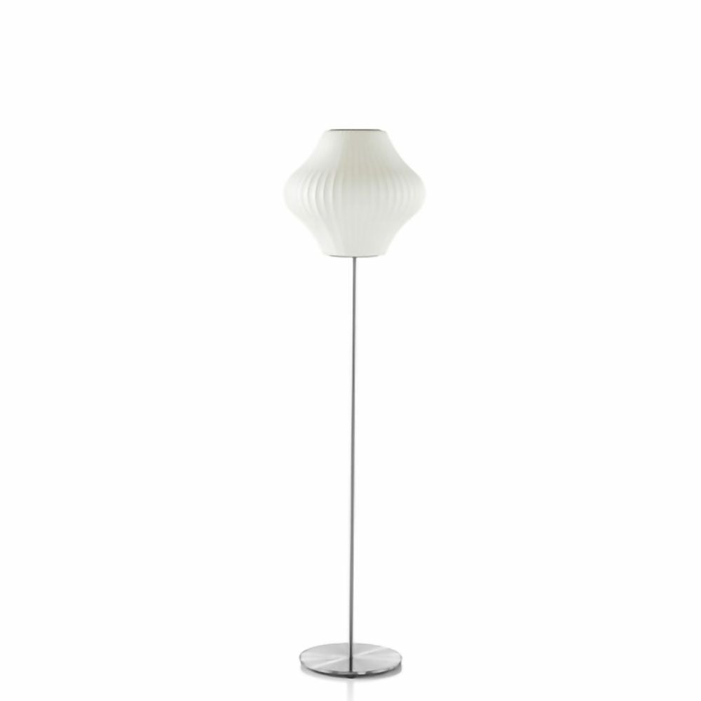 Herman Miller ハーマンミラー BUBBLE LAMPS バブルランプ Pear Lotus Floor Lamp ペアー ロータス フロアランプ Sサイズ ブラッシュ デザイン：ジョージ・ネルソン