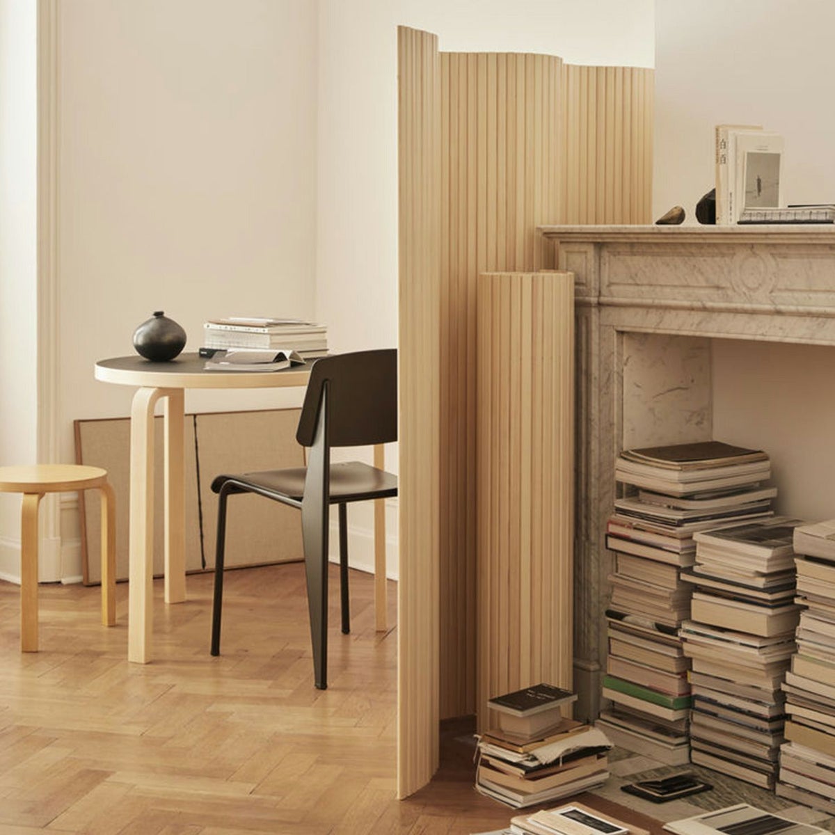 Artek アルテック 100 SCREEN スクリーン パーティション Size A W200cm × H180cm クリアラッカー仕上げ デザイン：アルヴァ・アアルト