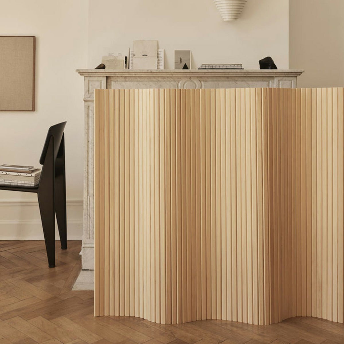 Artek アルテック 100 SCREEN スクリーン パーティション Size D W200cm × H100cm クリアラッカー仕上げ デザイン：アルヴァ・アアルト