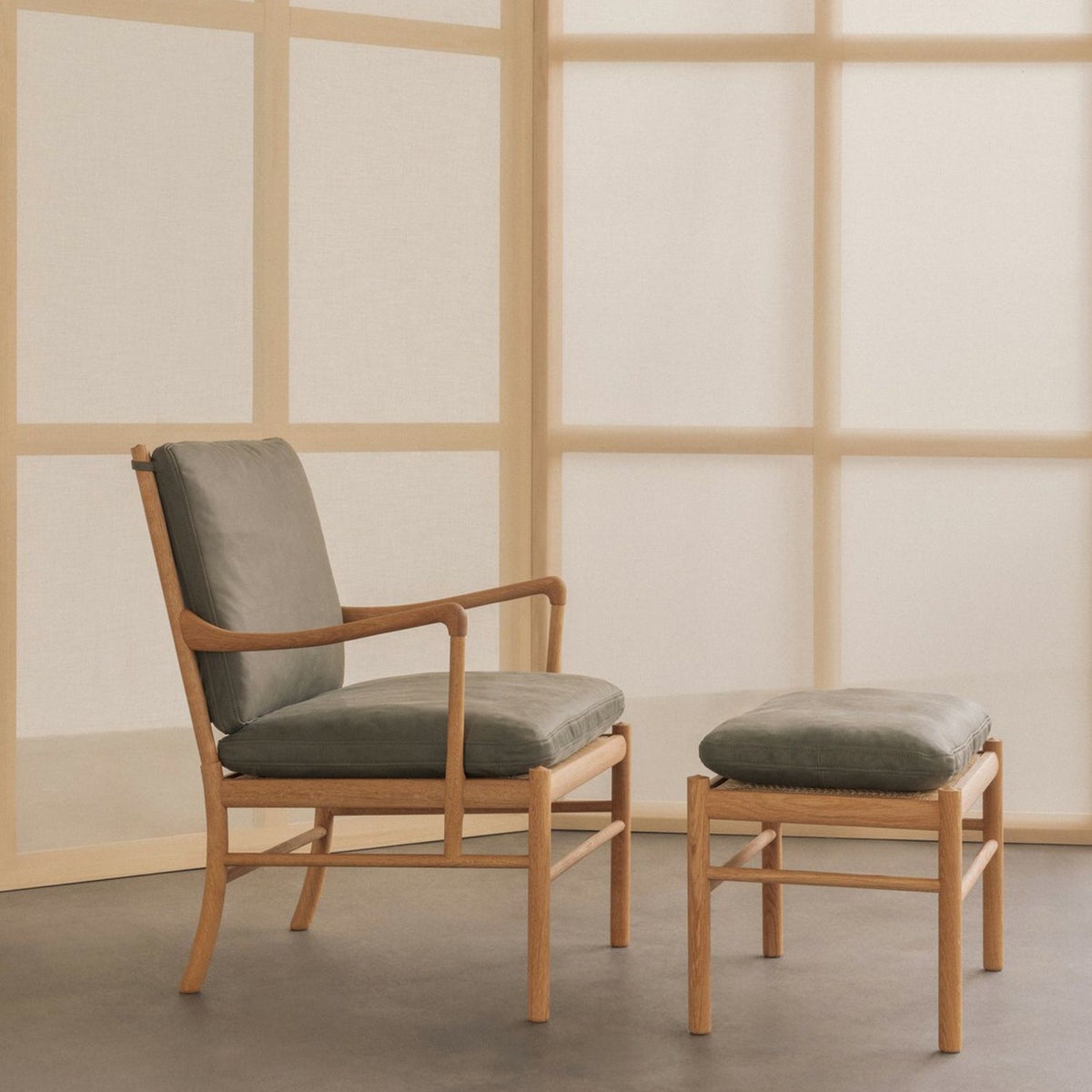 Carl Hansen & Son カール・ハンセン＆サン OW149 コロニアルチェア オーク （オイルフィニッシュ） 張座：レザー Terra テラ デザイン：オーレ・ヴァンシャー