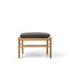 Carl Hansen & Son カール・ハンセン＆サン OW149F コロニアルスツール オットマン フットスツール オーク （オイルフィニッシュ） 張座：レザー Terra テラ デザイン：オーレ・ヴァンシャー