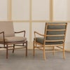 Carl Hansen & Son カール・ハンセン＆サン OW149F コロニアルスツール オットマン フットスツール ウォルナット （オイルフィニッシュ） 張座：レザー Terra テラ デザイン：オーレ・ヴァンシャー